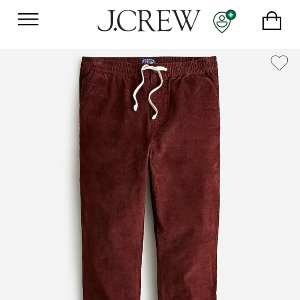J Crew Sporting Life Corduroy Slim Cord Dock Pant Size M Brown Cotton Fits 32W